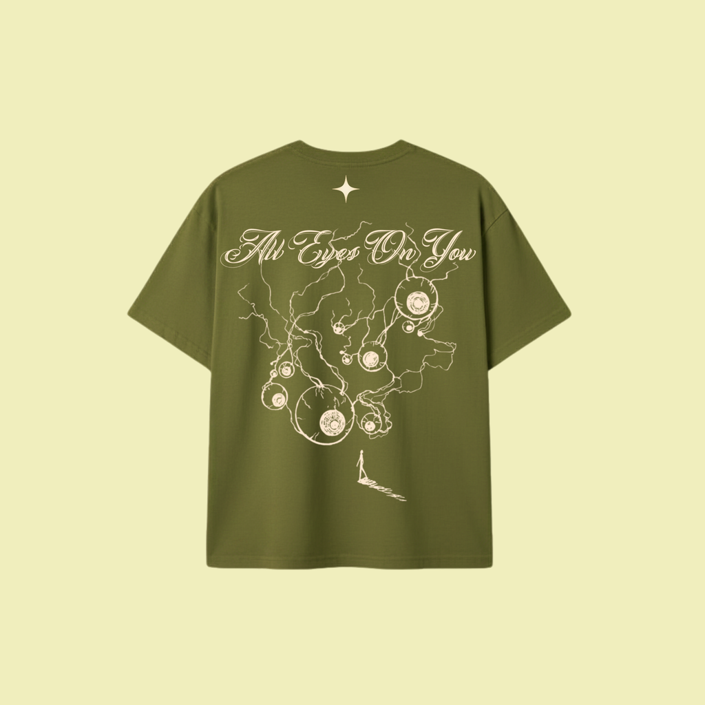 CANOPY GREEN ALL EYES ON YOU T-SHIRT