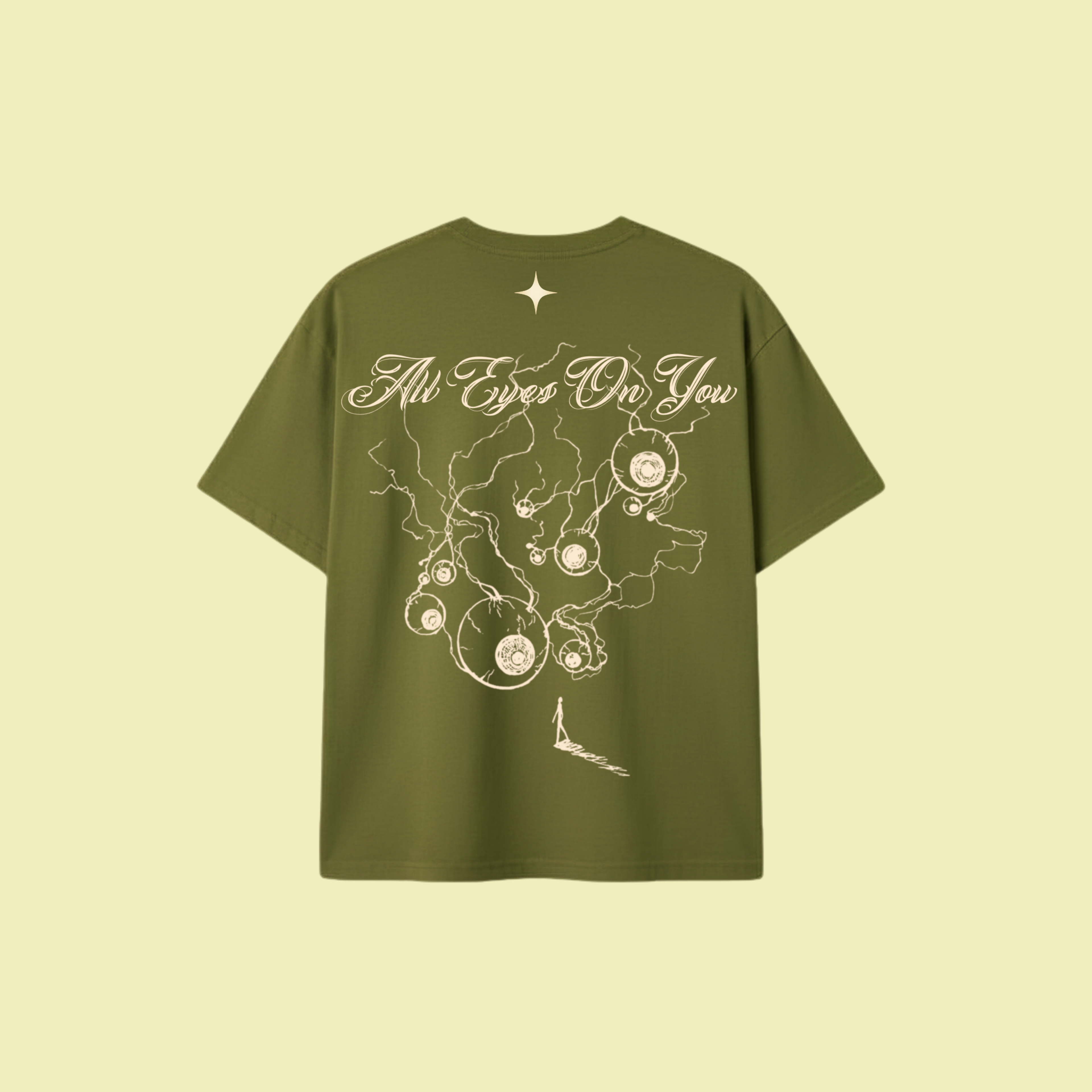CANOPY GREEN ALL EYES ON YOU T-SHIRT