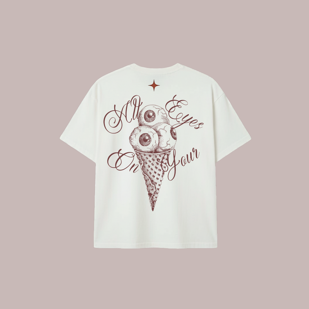 IVORY WHITE EYESCREAM T-SHIRT